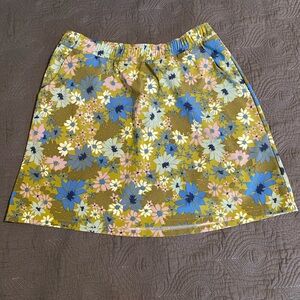 TOAD&CO FLORAL SKIRT WITH BUILT IN LINER